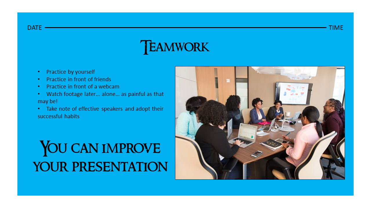 A one noded teamwork presentation powerpoint